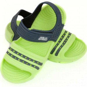 Dětské sandály Aqua-speed Noli zeleno-zeleno-modrá barva.84 24