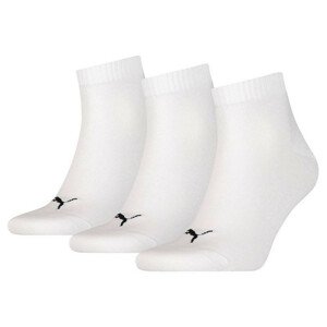 Unisex ponožky Quarter Plain 3Pack 906978 33 bílá - Puma  39-42