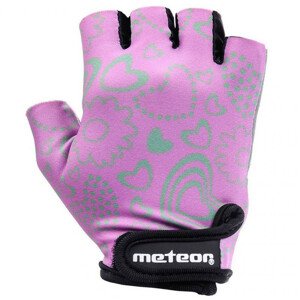 Cyklistické rukavice Meteor Flower Jr 23374 XS
