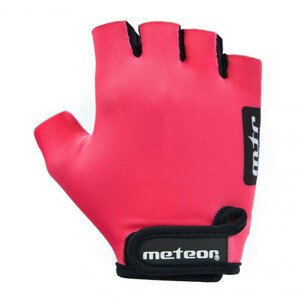 Cyklistické rukavice Meteor Pink Jr 26196-26197-26198 S