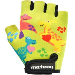 Dětské cyklistické rukavice Meteor Dino Junior 26190-26191-26192 S