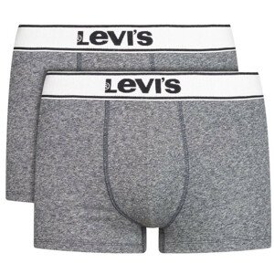 Pánské boxerky 2Pack 37149-0388 šedá - Levi's XL
