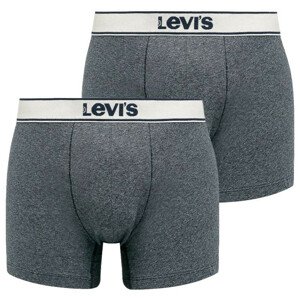 Pánské boxerky 2Pack 37149-0399 šedá - Levi's XL