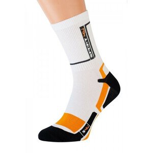 Dlouhé vzorované pánské ponožky Bratex 855 Active 39-46 tmavý smíšený vzor 39-41