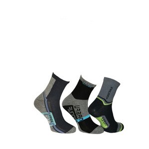 Krátké pánské ponožky Bratex 624 Active 39-46 tmavý smíšený vzor 39-41