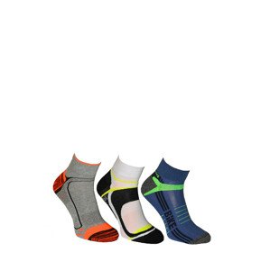 Pánské vzorované ponožky Bratex  882 Sport 39-46 tmavý smíšený vzor 44-46