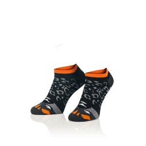 Pánské vzorované ponožky Intenso 1658 Cotton 41-46 černá 41-43