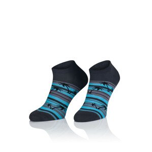 Vzorované ponožky Intenso 1849 Cotton 36-46 černá 44-46