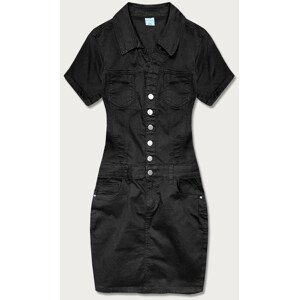 Černé šaty s límečkem (GD6661) černá L (40)
