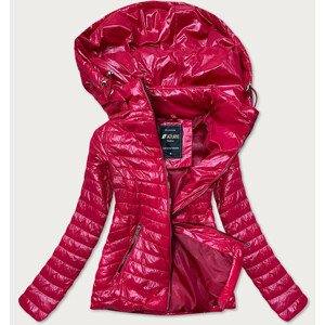 Červená lesklá dámská bunda (6380) červená XL (42)