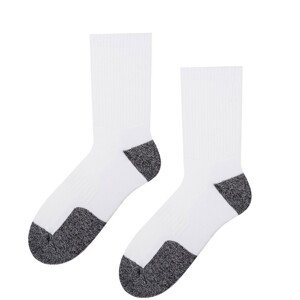 Pánské polofroté sportovní ponožky 047 Bílá 44-46