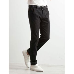 Pánské kalhoty džíny H8003 - Fprice černá 34