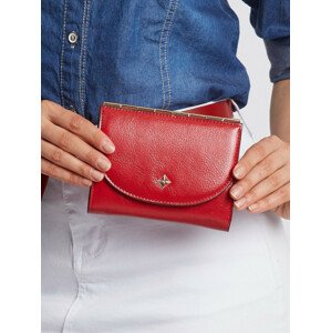 Červená dámská elegantní peněženka jedna velikost