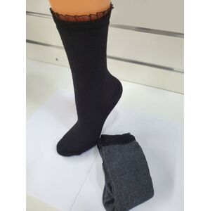 Dámské ponožky Magnetis 64 Ribbed/lace 21/22 grafit Univerzální