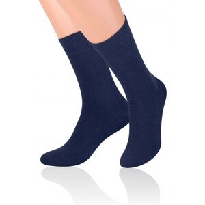 Pánské ponožky  015 Frotte dark blue - Steven tmavě modrá 41/43