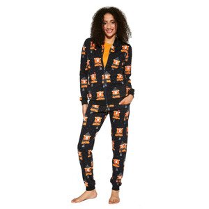Trojdílné dámské pyžamo Cornette 465/292 Bear 2 dł/r černá L