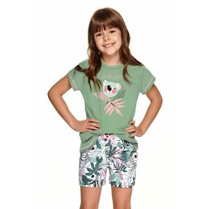 Dívčí pyžamo Hanička zelené s koalou  122