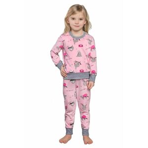 Dívčí pyžamo Orso růžové růžová 122