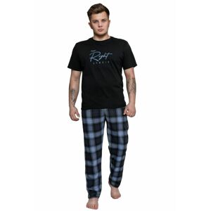 Pánské pyžamo Victor černé černá XL