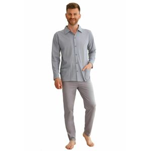Pánské pyžamo Richard šedé  XL