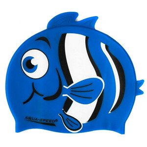 Aqua-Speed silikonová plavecká čepice ZOO Nemo Junior blue dětské NEPLATÍ