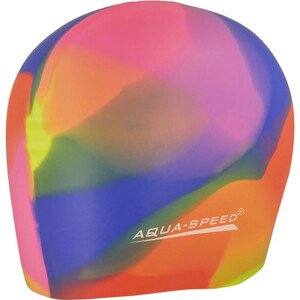 Aqua-Speed Bunt 75 růžovo-oranžovo-modrá plavecká čepice NEUPLATŇUJE SE
