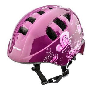 Cyklistická přilba Meteor KS08 Pink Butterflies 24900-24901 S# (48-52)