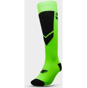 Pánské lyžařské ponožky 4F H4Z21-SOMN001 zelené neon 43-46