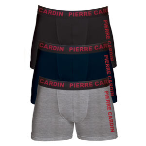 Pánské boxerky Pierre Cardin PCMC3 PERSONAL černá/modrá/šedá xl