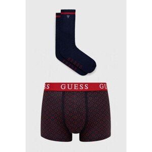 Set boxerek a ponožek U1BG01K6YW1 - P70V - Červenomodrá - Guess červeno-modrá M