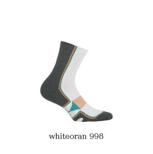 Ponožky Wola Sportive Frotte pánské vzorek W 941N6 AG+ hnědý uhlík/atd.šedá 45-47