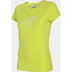 Dámské tričko 4F TSD011 zelené canary green solid XL