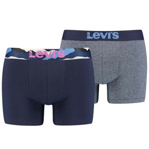 Pánské boxerky 2Pack 37149-0591 modrá - Levi's M