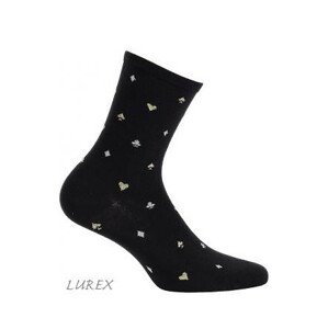 Dámské ponožky Wola Miyabi W84.142 black/lurex uniwersalny