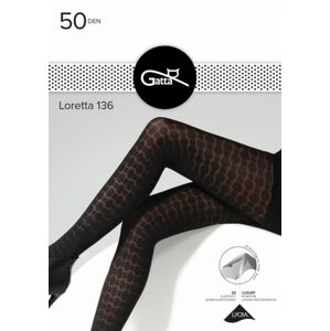 Dámské punčochové kalhoty LORETTA - Mikrovlákno 136 černá 4-L