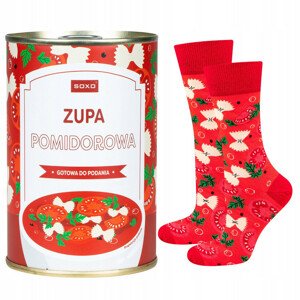Dámské ponožky SOXO - Rajčatová v konzervě Červená 35-40