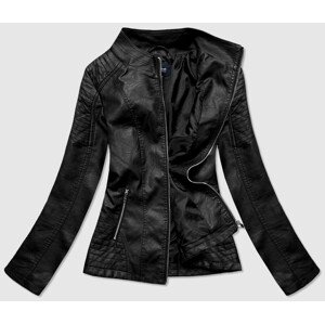 Černá dámská koženková bunda (BR0119) černá 54