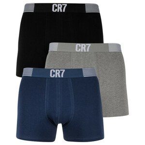 3PACK pánské boxerky CR7 vícebarevné (8100-49-2730) L