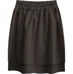 Černá dvouvrstvá mini sukně (294ART) černá XL (42)
