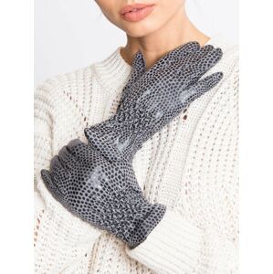 Dámské rukavice z elastické tkaniny s nařasenými manžetami. L