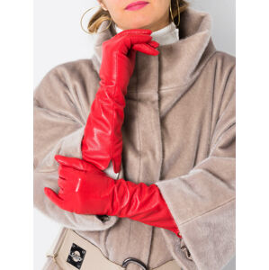 Moderní zateplené dámské rukavice z pravé kůže nejvyšší kvality. M