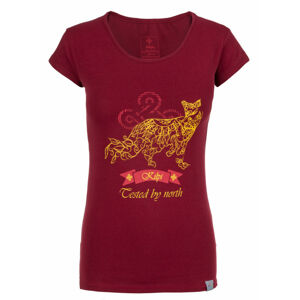 Dámské tričko Foxy-w tmavě červená - Kilpi 34