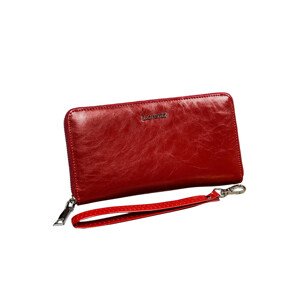 Červená dámská kožená peněženka jedna velikost