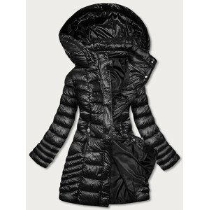 Lehká černá prošívaná dámská zimní bunda (Z2821-1) černá 50