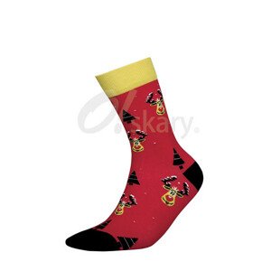 Pánské sváteční vánoční ponožky JJW O!skary Červená 43-46
