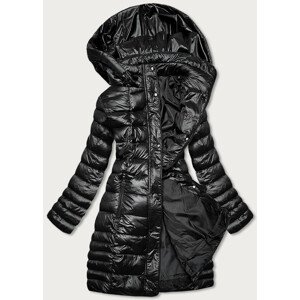 Lehká černá prošívaná dámská zimní bunda (Z2780-1) černá 46