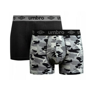 2PACK pánské boxerky Umbro černé (UMUM0345 C) XL
