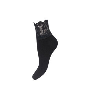 Dámské ponožky se širokou krajkou směs barev 37-41