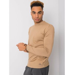 Tmavě béžový svetr pro muže LIWALI XL