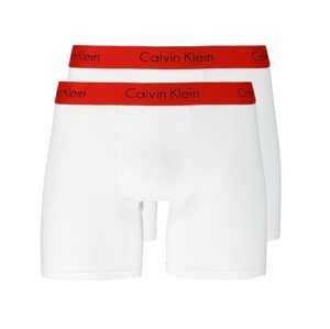 Pánské boxerky NB1464A-RGQ - Calvin Klein bílá a červená S